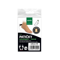 Patičky samolepicí − černé − svorto